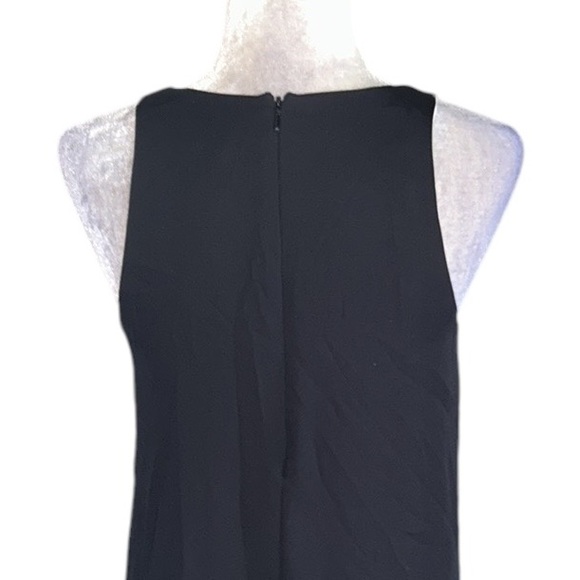 Rag & Bone Black & White Silk Blend Longtail High Low Sleeveless VNeck Dress - 2 - Picture 10 of 16